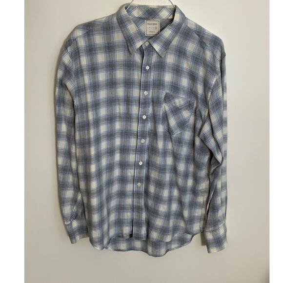Billy Reid Wool/Cotton Blend Button‎ Down xl - Picture 1 of 6